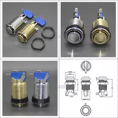 Imagem do Conjunto de 2 jogadores arcade zero atraso placa usb banhado a ouro/prata estilo americano botão zippy estilo 8 vias joystick para pc raspberry pi