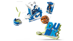 Lego blocos de construção emenda nike co marca conjunto presente das crianças desktop micro paisagem decoração escritório - comprar online