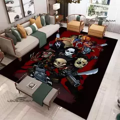 Tapete impresso filme de terror 3D, tapete antiderrapante, sala de estar e quart na internet