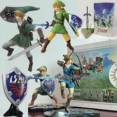 Anime lenda de zelda figura respiração do selvagem figma 319 320 figuras link zelda mestre espada figura de ação figma 153 céu espada - comprar online