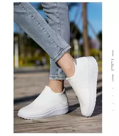 Roxo malha feminina designer meia sapatos verão malha respirável tênis feminino sapatos leves casuais unisex andando tênis de corrida - comprar online