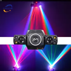 Rgbw 60w feixe de efeito festa estroboscópio laser vermelho e verde com abertura controle remoto dmx512 dj discoteca bar ktv luz de palco de natal