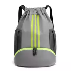 Imagem do Saco de ginásio mochila de fitness das mulheres dos homens basquete mochila ao ar livre futebol sacos de armazenamento treinamento cordão esportes mochila