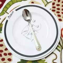 Vintage ocidental banhado a ouro louça, jantar garfo e faca Set, talheres de ouro Set, aço inoxidável, talheres gravura