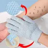Luvas esfoliantes para chuveiro, luva de banho esfoliante, massagem corporal, esponja esfoliante, hidratação, spa, 1 parte