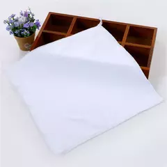 White Soft Microfiber Fabric Face Toalha, Toalha de limpeza multifuncional portátil, Panos de lavagem, Toalhas de mão, Toalha de banho do hotel, 10 pcs
