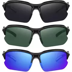 Óculos de sol polarizados para homens e mulheres, moda, ciclismo, corrida, pesca, leve, óculos ao ar livre - comprar online