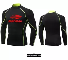 Imagem do Proteção UV dos homens Natação T-Shirt, Rash Guard, Manga Comprida, Surf, Sw