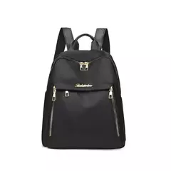 Simples Preto Grande Capacidade Mochilas para Mulheres, Bolsa de Viagem, Sólida Harajuku Student Schoolbag, Mochila Oxford, Unisex Bags