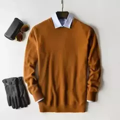 Pulôver de caxemira masculino, suéter clássico de algodão quente, camisa para outono e inverno, 2022 - Wolf Magazine