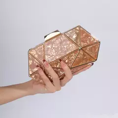 Saco De Noite De Diamante De Metal Acrílico Para Mulheres, Bolsa De Ombro De Corrente, Bolsa Crossbody, Bolsa De Designer De Luxo, Embreagem De Festa, Sacos De Jantar, Novo - comprar online