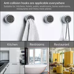 Auto-adesivo Silicone Toalha Plug Holder, Organizador do banheiro, Rack Toalhas Rags Pano, Clipes de armazenamento, Punch Free Hooks, Ferramentas de cozinha na internet