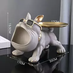 Caixa De Armazenamento De Estátua De Cachorro Estatueta De Bulldog, Ornamento De Animal, Artesanato De Resina, Escultura De Arte, Decoração De Casa, Cachorro - comprar online