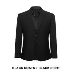 GROOMXLUXE Plus Size Terno Masculino Para Casal de Negócios Terno Jaqueta Casaco 2024 Preto Clássico Moda Traje de Grandes Dimensões 4XL-10XL - Wolf Magazine