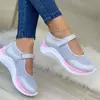 Tênis vulcanizado para mulheres, sapatos de caminhada, apartamentos, alta qualidade, plus size 43, moda