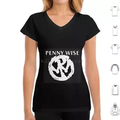 Álbum superior pennywise banda clássico t camisa de algodão das mulheres dos homens diy impressão pennywise it horror palhaço pennywise banda música pennywise - loja online