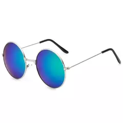 Imagem do FOENIXSONG-Óculos de Sol Gradiente Redondo para Homens e Mulheres, Pilot Sunglasses, Fashion