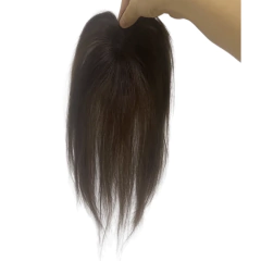 Não há necessidade de clipe de cabelo humano toppers gancho e laço pasta mágica invisível 3d franja de ar para mulheres centro separação postiços remendos - loja online