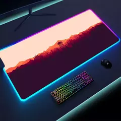 Colorido Luminous LED Lighting Mouse Pad, Non-Slip RGB Gaming Mousepad, Grande Desk Mat, Firewatch Forest, PC Gamer, 900x400mm, XL na internet