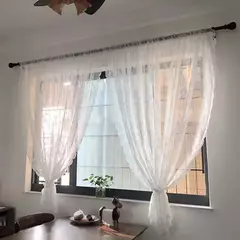 Cortina De Renda Francesa Com Tule Branco, Persianas, Sala De Estar E Suprimentos Do Quarto, Tela Respirável, Festa De Casamento, Decoração De Casa - comprar online