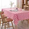 Toalha De Mesa Impermeável De Xadrez Vermelho, Home Dining Coffee Table Cover, Decoração De Festa De Casamento, Piquenique Interior e Exterior