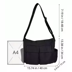 Bolsa de lona vintage para mulheres, sacolas de ombro adolescente, sacos mensageiro para senhoras, bolsa casual, bolsa crossbody - comprar online