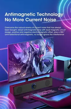 Bluetooth 4d surround alto-falante sistema de som de cinema em casa computador soundbar tv subwoofer com fio estéreo graves fortes para festa em casa na internet