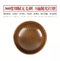 Tigelas De Madeira Japonesas para Crianças e Bebê, Pequenas Tigelas De Sopa Sólida, Madeira De Jujuba, Tigelas De Salada, Louça Doméstica Retro