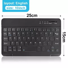 Mini teclado sem fio do bluetooth, recarregável, para o portátil, tabuleta, telefone, ipad, andróide, ios, janelas na internet