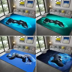 3d impressão gamer controlador padrão sala de estar tapetes antiderrapante cas - comprar online