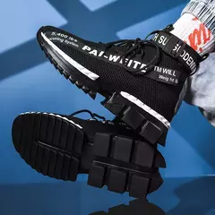 2022 homens tênis meias sapatos luz grande tamanho sapatos casuais legal 47 moda branco esportes ao ar livre design personalidade confortável - comprar online