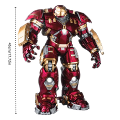 Fondjoy marvel armadura anti-hulk montar brinquedo filme personagem modelo 18 polegadas figuras de ação led pode emitir luz modelo presente para menino - comprar online