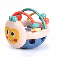 Plástico sino chocalho boneca para o bebê, brinquedo bendy, desenvolver a inteligência, 0-12 meses, 1pc, 10cm na internet