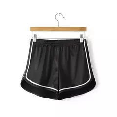 Novo 2023 Mulheres Shorts Verão Seda Fino Praia Casual Branco Egde Shorts Hot - comprar online