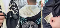 Manto com capuz unisex à prova de vento, casaco casual, símbolo de tatuagem viking, corvo e odin, sobretudo grosso e quente, casaco masculino, símbolo - loja online