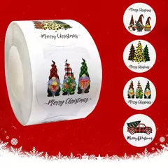 Feliz Natal Adesivos para Presentes DIY, Xmas Party Seal Labels, Pacote de cozimento, Envelope Papelaria Decoração, 500pcs - Wolf Magazine