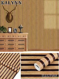 Papel de parede de madeira para decoração de bancada, papel de parede removív