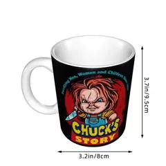Personalizado horror assassino chucky canecas de café diy filme do jogo da cria
