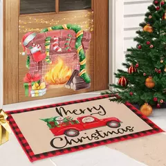 Tapete ao ar livre da porta do Natal, tapete de Papai Noel, casar decorações do Natal para a casa, ornamento do Xmas, presentes do ano novo, 2025, 2025