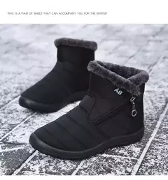 Mulheres Botas Watarproof Ankle Boots Para As Mulheres Sapatos de Inverno Manter Botas de Neve Quente Feminino Zipper Botines Botas Inverno Mujer