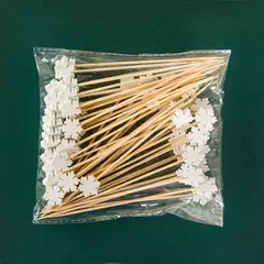 Natal Fruit Food Sticks, Papai Noel, floco de neve, boneco de neve, Cocktail Toothpick, Cupcake Topper, Decoração do partido, 50 pcs, 100pcs - comprar online