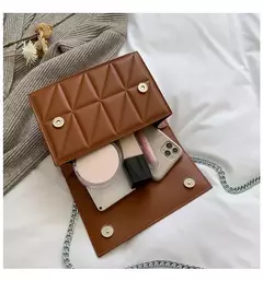 Bolsa de Ombro De Couro PU Para Mulheres, Bolsa Feminina, Correia De Corrente, Crossbody, Punho, Designer, Moda - loja online