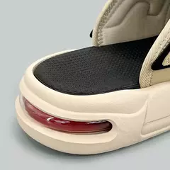 Chinelos esportivos antiderrapantes masculinos, chinelos com design de almofada de ar, escorregador macio, verão, novo na internet