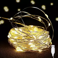 USB Fairy LED Lights para decoração, guirlanda de casamento, luz de festa, ornamentos de natal, sala de estar, ano novo