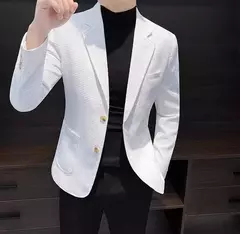 Blazer fino preto slim fit masculino, jaquetas masculinas, casaco de negócios, estilista de luxo, roupas de alta qualidade, novo, 2021 - Wolf Magazine