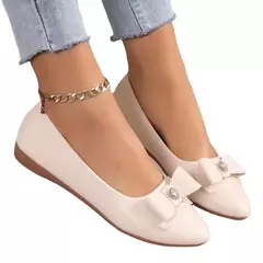 Mulheres casuais apartamentos sapatos novo arco elegante sapatos de caminhada primavera designer marca retro vestido sola macia sapatos zapatillas mujer