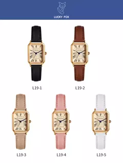 Relógios casuais com mostrador digital para mulheres, pulseira de couro quadrada relógio elegante relógio de pulso de quartzo presente retrô - loja online
