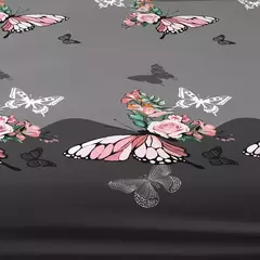 Fosco lençol com borboleta impresso, tampa de cama para quarto, 1 fronhas - comprar online