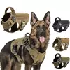 Arnês militar grande para treinamento de cães, colete para animais de estimação, buldogue francês, pastor alemão malinois, acessórios táticos para cães