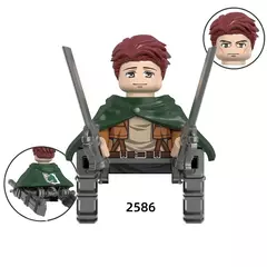   Ataque ao titã wiki anime tijolos pesquisa corpo erem jaeger armin levi mikasa mini figuras de brinquedo ação blocos de construção para crianças - loja online